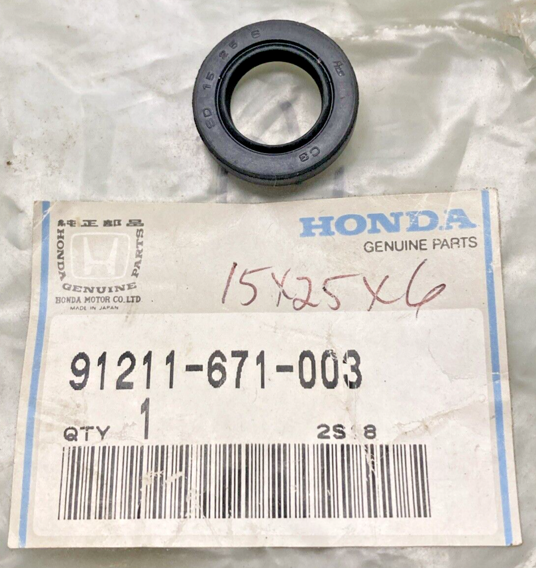 NEW GENUINE HONDA 91211-671-003 OIL SEAL