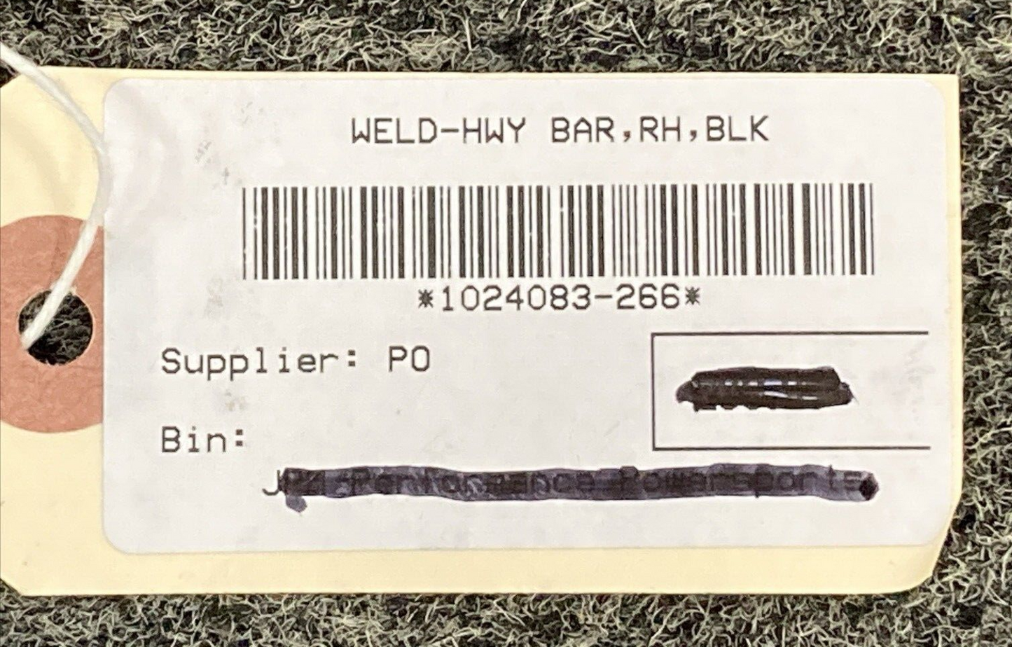 NEW REPLACES POLARIS 1024083-266 WELD-HWY BAR,RH,BLK