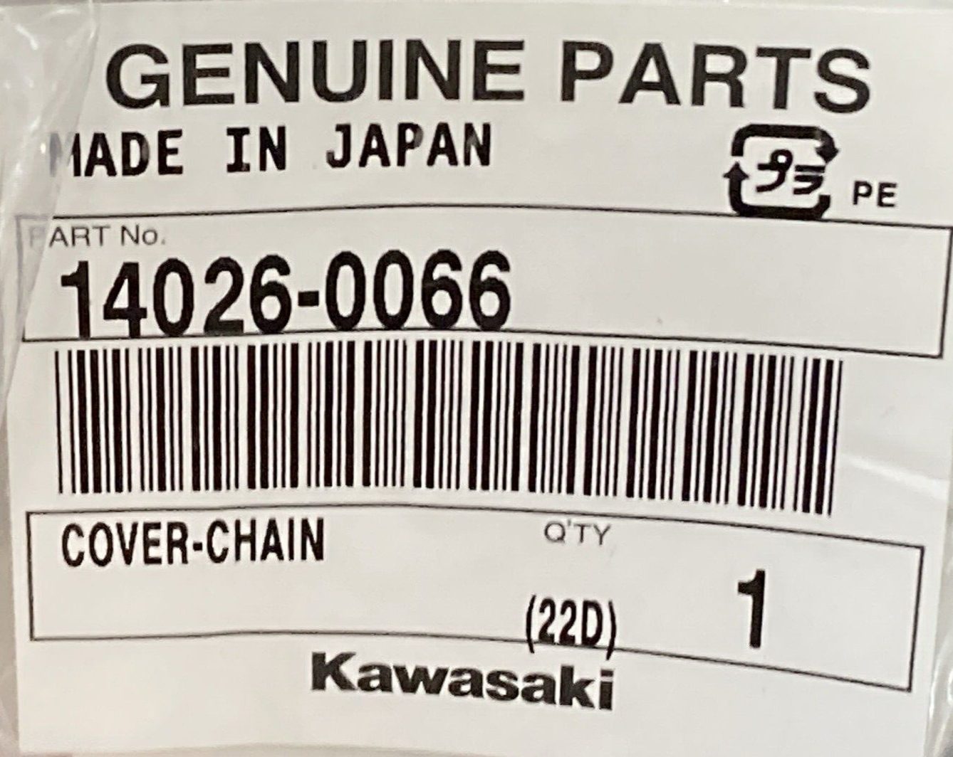 NEW GENUINE KAWASAKI 14026-0066 Cover - Chain