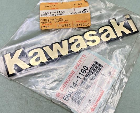 NEW GENUINE KAWASAKI 56014-1160 EMBLEM, FUEL TANK