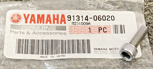 QTY 5 NEW GENUINE YAMAHA 91314-06020 Bolt, Hexagon Socket Head