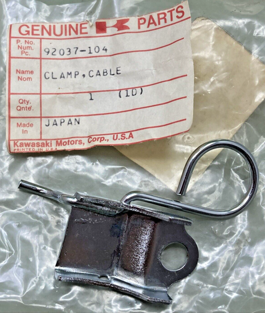 NEW GENUINE KAWASAKI 92037-104 CLAMP, TUBE