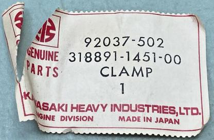 NEW GENUINE KAWASAKI 92037-502 CLAMP