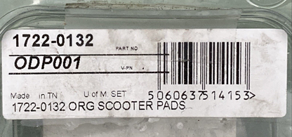 NEW GENUINE DP BRAKES 1722-0132 ODP Organic Scooter Brake Pads