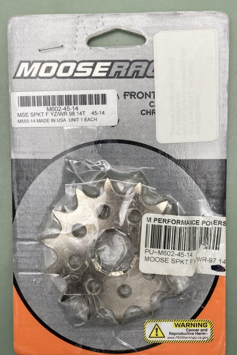 NEW GENUINE MOOSE RACING M602-45-14 SPKT F YZ/WR 98 14T