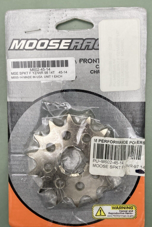 NEW GENUINE MOOSE RACING M602-45-14 SPKT F YZ/WR 98 14T