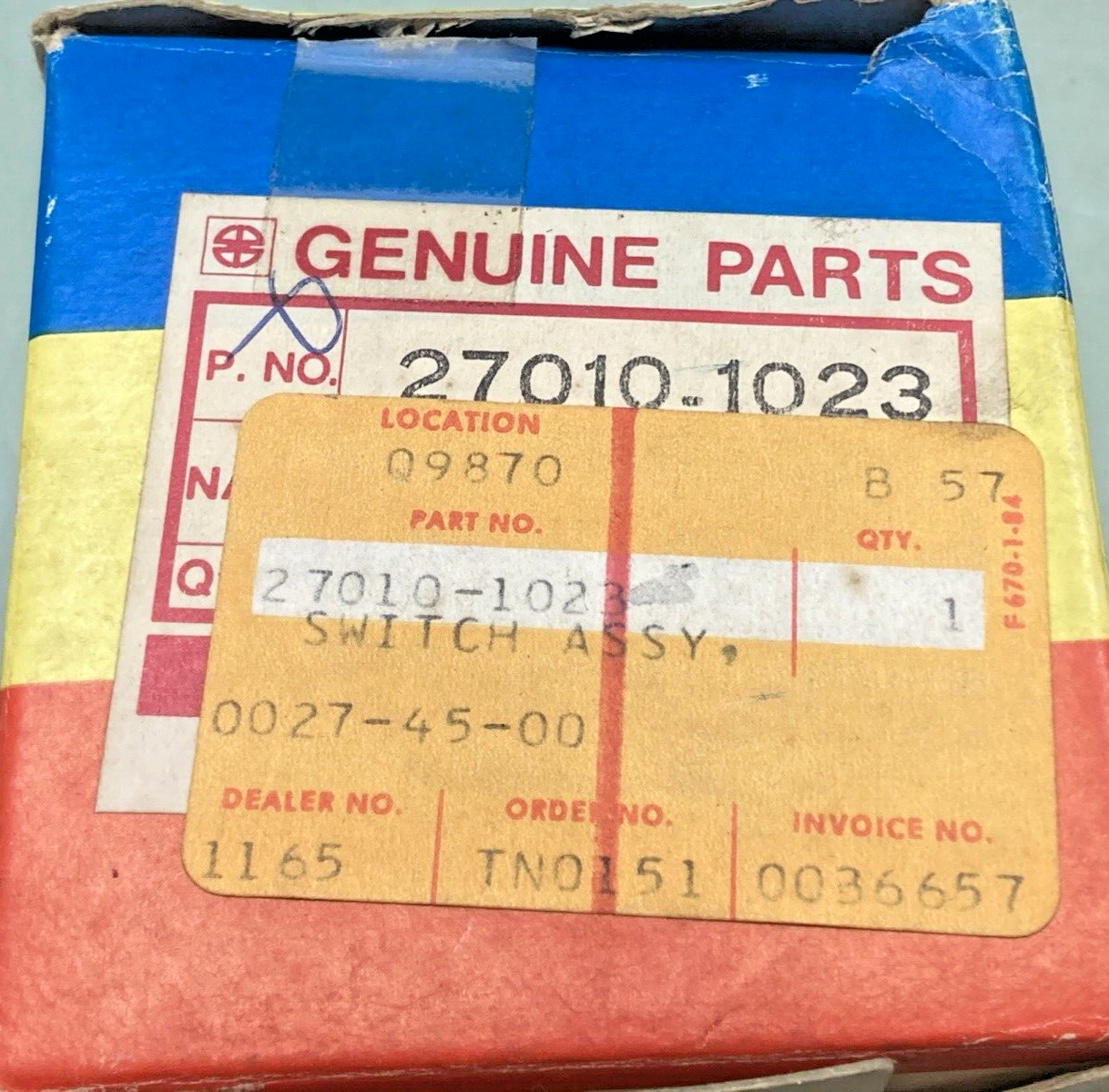 NEW GENUINE KAWASAKI 27010-1023 SWITCH ASSY