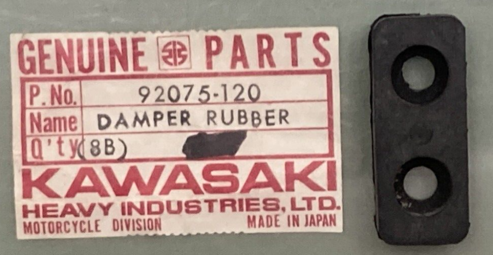NEW GENUINE KAWASAKI 92075-120 DAMPER RUBBER