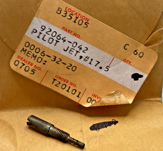 NEW REPLACES KAWASAKI 92064-042 PILOT JET