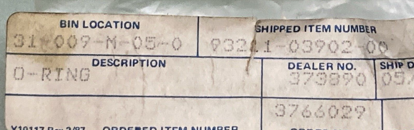 NEW REPLACES YAMAHA 93211-03902-00 O-RING