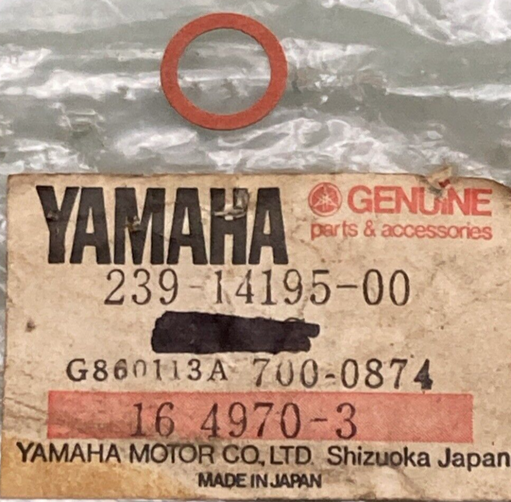 NEW GENUINE YAMAHA 239-14195-00 NEEDLE VALVE WASHER