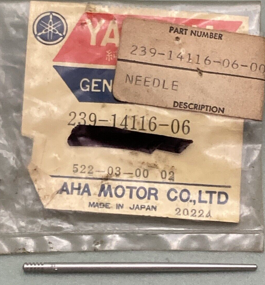 NEW GENUINE YAMAHA 239-14116-06 NEEDLE CARBURETOR