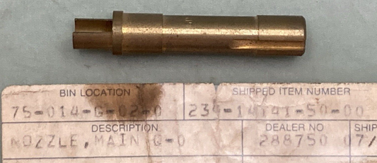NEW REPLACES YAMAHA 239-14141-50 NOZZLE MAIN Q-0
