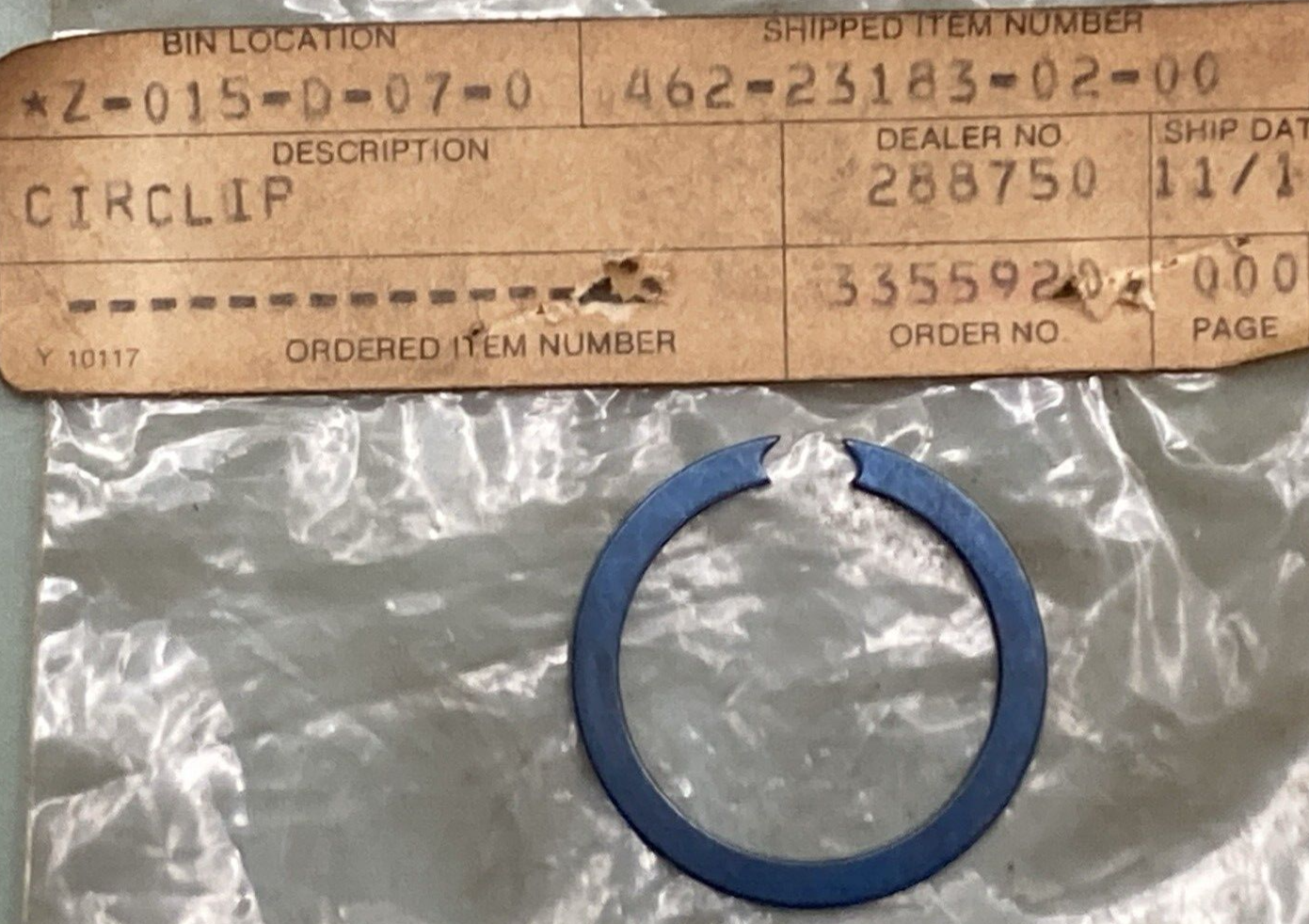 NEW REPLACES YAMAHA 462-23183-02 CIRCLIP