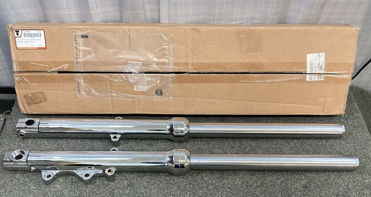 NEW GENUINE V-TWIN 39mm Fork Tube Assembly 24-9985