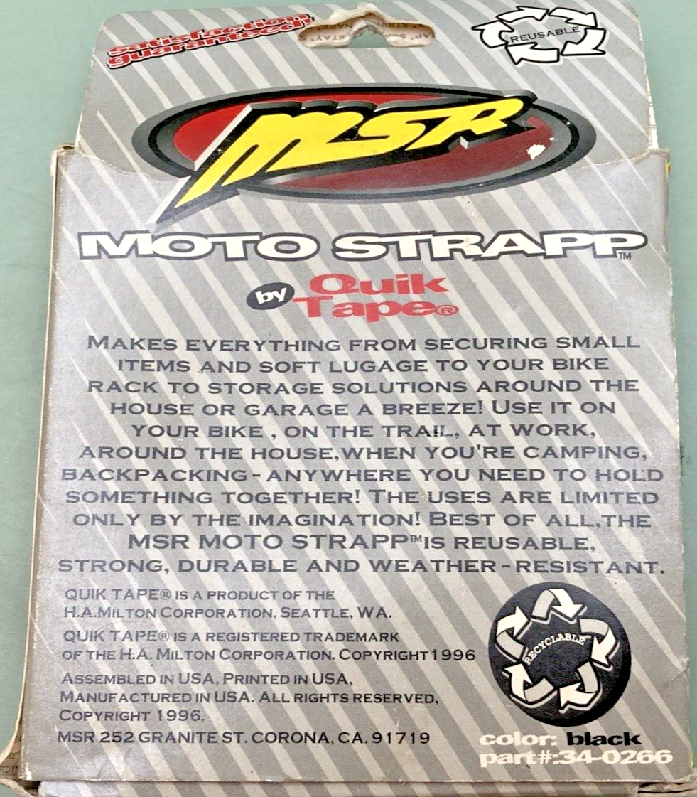NEW GENUINE MSR 340266 MOTO STRAPP