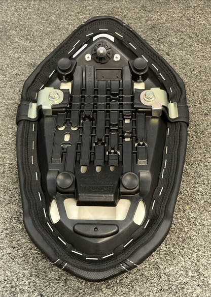 NEW GENUINE TRIUMPH T2314010 Seat, Pillion, Embroidered Silver