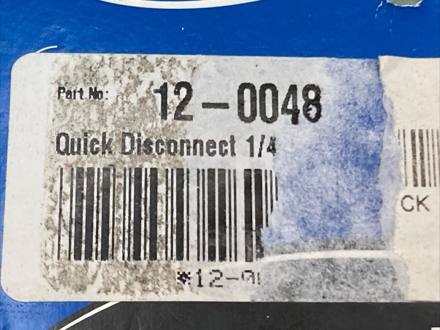 NEW GENUINE MOTION PRO 0706-0035 QUICK DISCONNECT 1/4" S/T , 12-0048