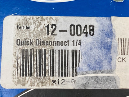 NEW GENUINE MOTION PRO 0706-0035 QUICK DISCONNECT 1/4" S/T , 12-0048