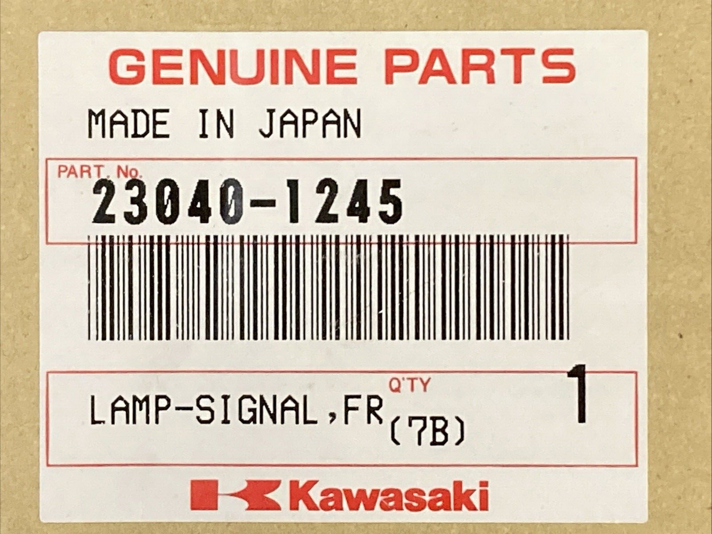 NEW GENUINE KAWASAKI 23040-1245 Lamp - Signal, Fr, Lh