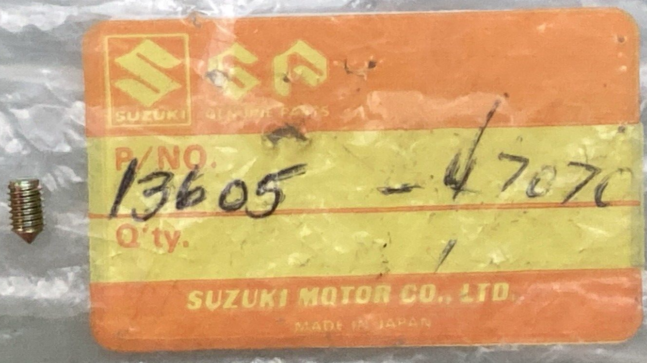 NEW GENUINE SUZUKI 13605-47070 SCREW