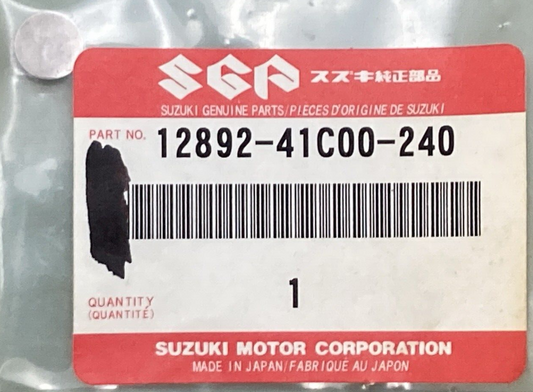 NEW GENUINE SUZUKI 12892-41C00-240 Shim Tappet (T:2.40)