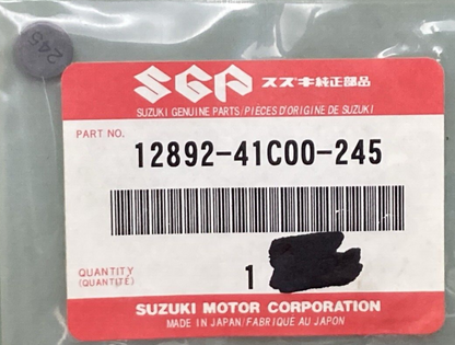 NEW GENUINE SUZUKI 12892-41C00-245 Shim Tappet (T:2.45)