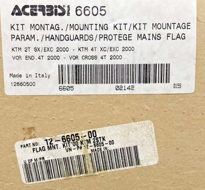 NEW GENUINE ACERBIS 12-6605-00  FLAG MOUNT KIT - KTM 2000