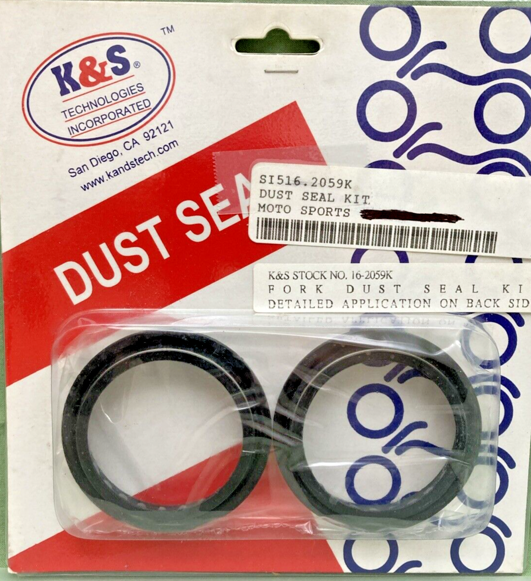 NEW GENUINE K&S TEECHNOLOGIES 16-2059K FORK DUST SEAL SET