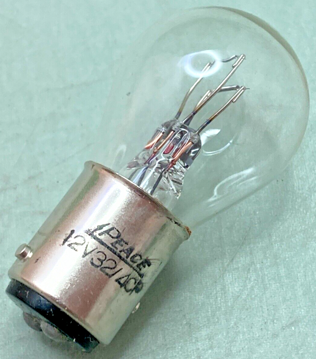 NEW PEACE A4829 AUTO LAMP BULB 12V, BAY15D, S-25, 32W