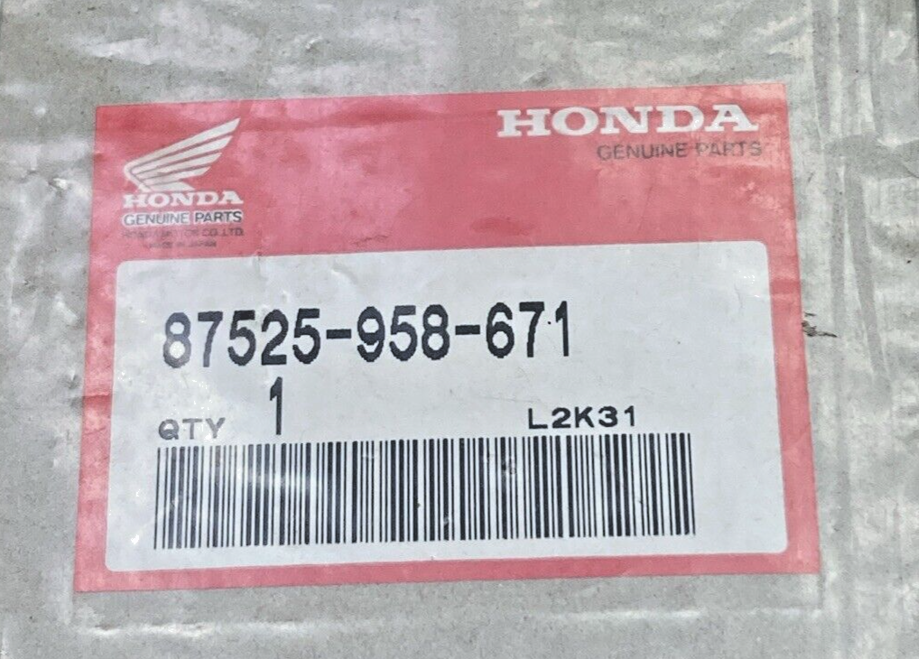 NEW GENUINE HONDA 87525-958-671 DECAL, LEFT REAR FENDER