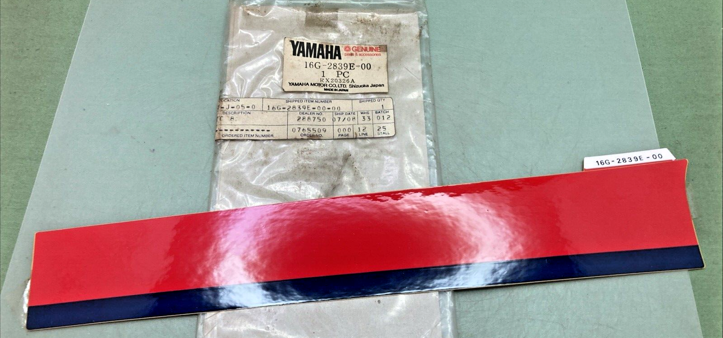 NEW GENUINE YAMAHA 16G-2839E-00 GRAPHIC 8