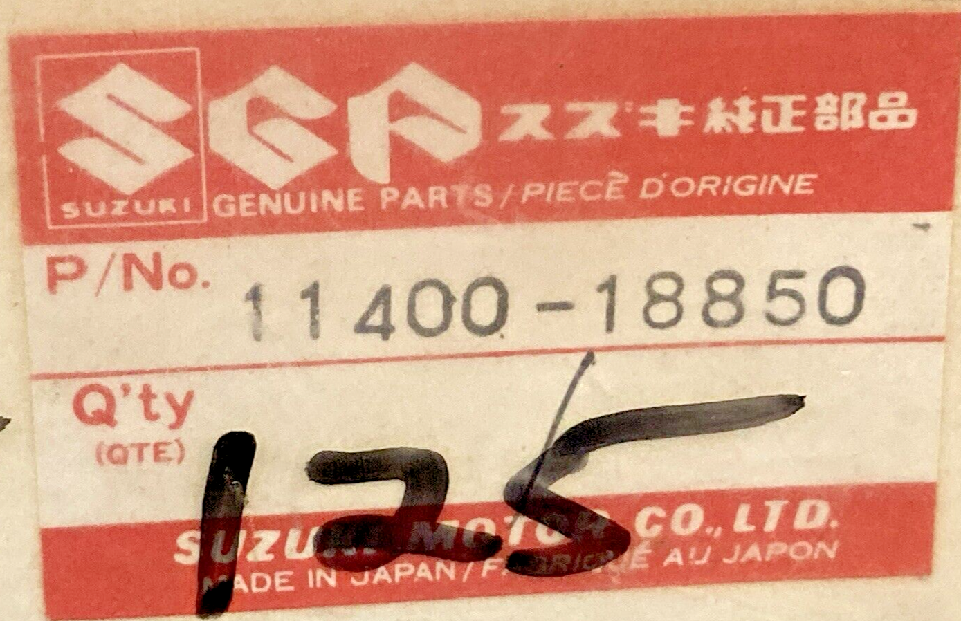 NEW GENUINE SUZUKI 11400-18850 GASKET SET, INCOMPLETE KIT