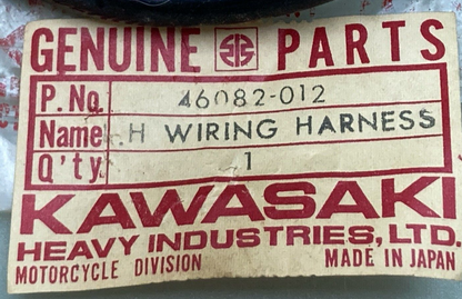 NEW GENUINE KAWASAKI 46082-012 LH WIRING HARNESS 26"LENGTH