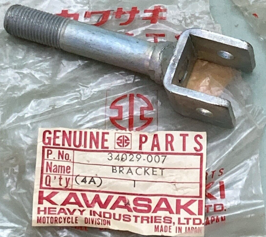 QTY 2 NEW GENUINE KAWASAKI 34029-007 BRACKET REAR FOOTREST BAR