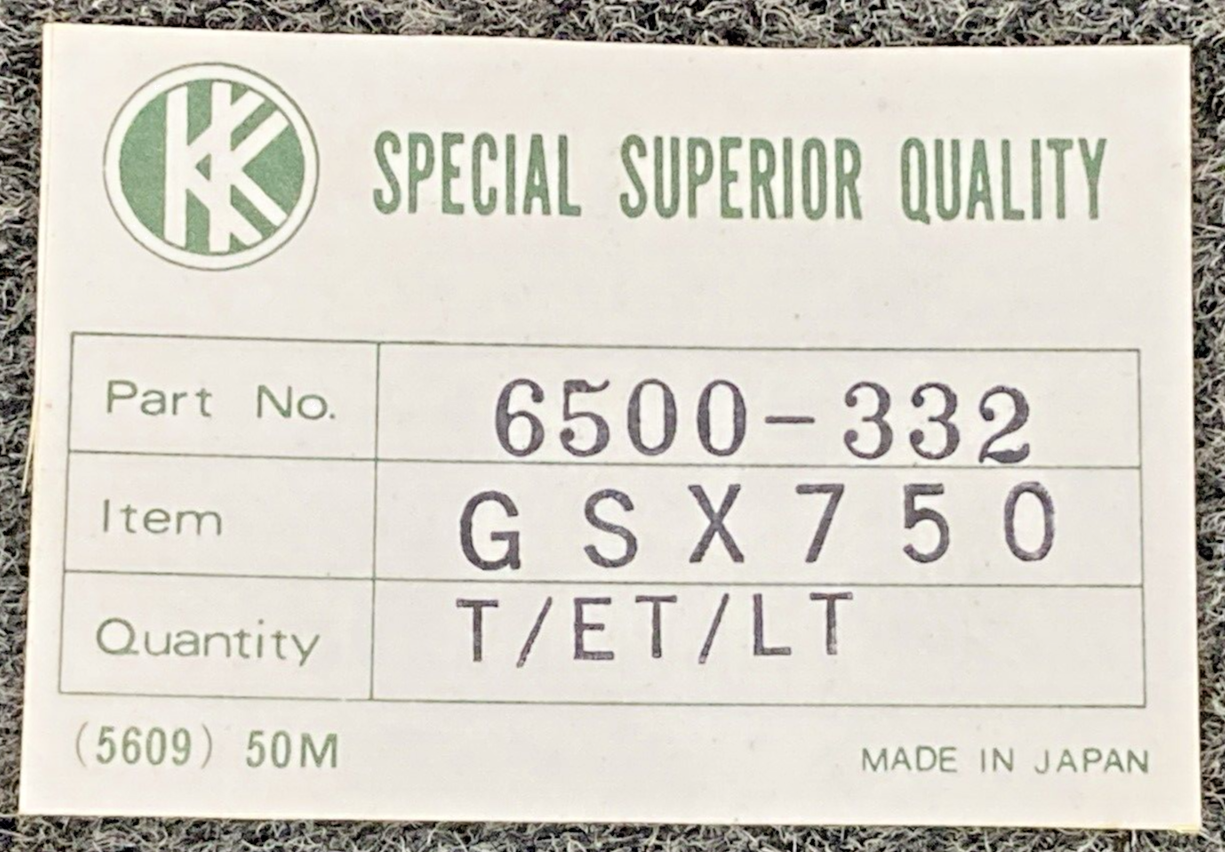 NEW NOBORU 6500-332 GSX750 GASKET SET, INCOMPLETE KIT