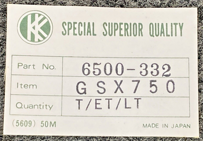 NEW NOBORU 6500-332 GSX750 GASKET SET, INCOMPLETE KIT