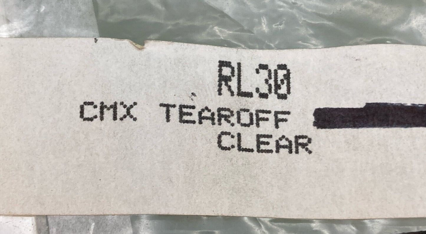 NEW GENUINE SMITH RL30 CMX TEAROFF 6 PACK CLEAR