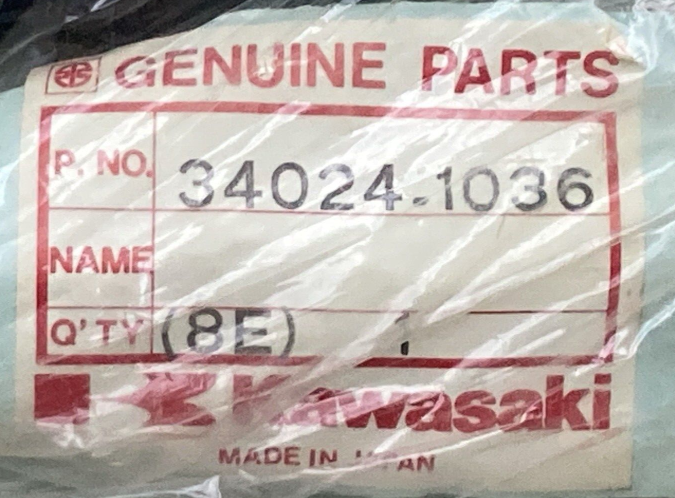 NEW GENUINE KAWASAKI 34024-1036