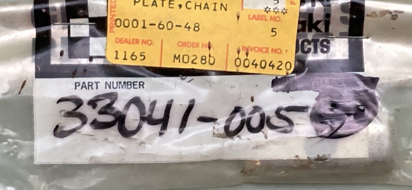 NEW REPLACES KAWASAKI 33041-005 PLATE CHAIN ADJUSTER