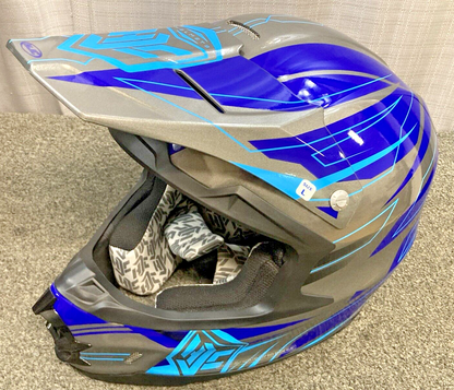 NEW GENUINE HJC FG-X TALON MC-2 HELMET, LG, BLUE