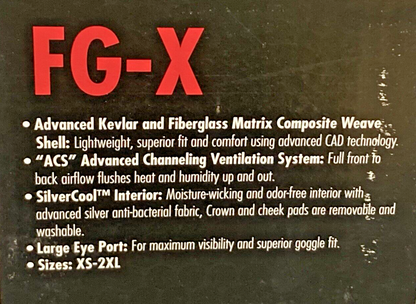 NEW GENUINE HJC FG-X TALON MC-2 HELMET, LG, BLUE
