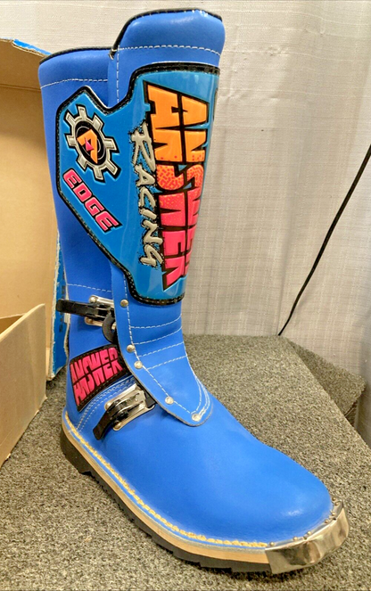 NEW GENUINE ANSWER EDGE RACING BOOTS BLUE, MEN SIZE 8