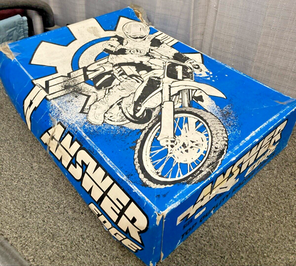 NEW GENUINE ANSWER EDGE RACING BOOTS BLUE, MEN SIZE 8