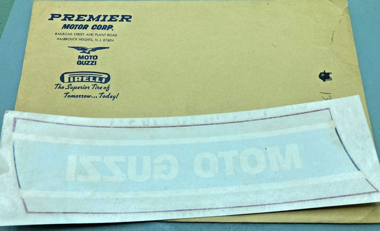 NEW MOTO GUZZI 13916200 TANK DECAL