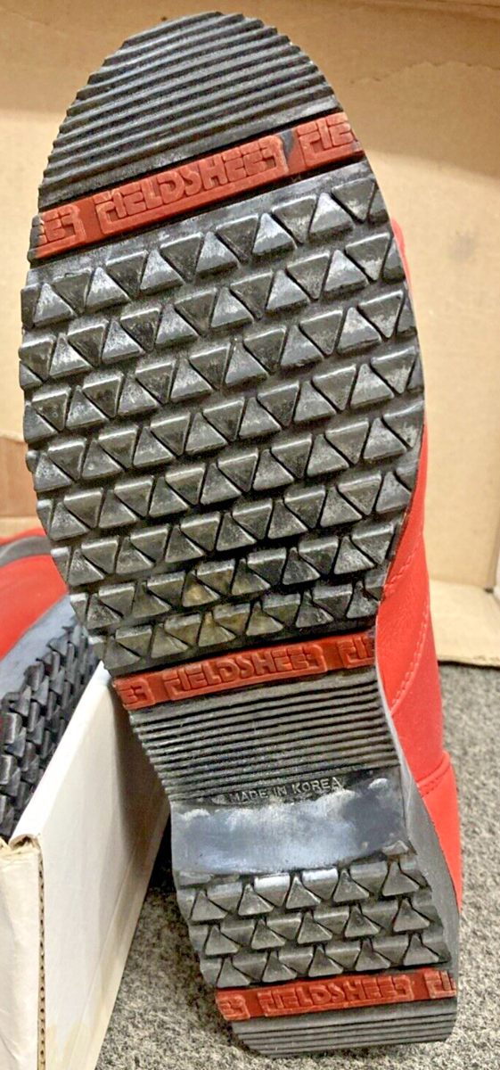 NEW GENUINE FIELDSHEER RACING BOOTS MEN SIZE 9, RED