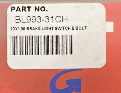 NEW GENUINE GOODRIDGE BL993-31CH BRAKE LIGHT SWITCH DOUBLE BANJO BOLT