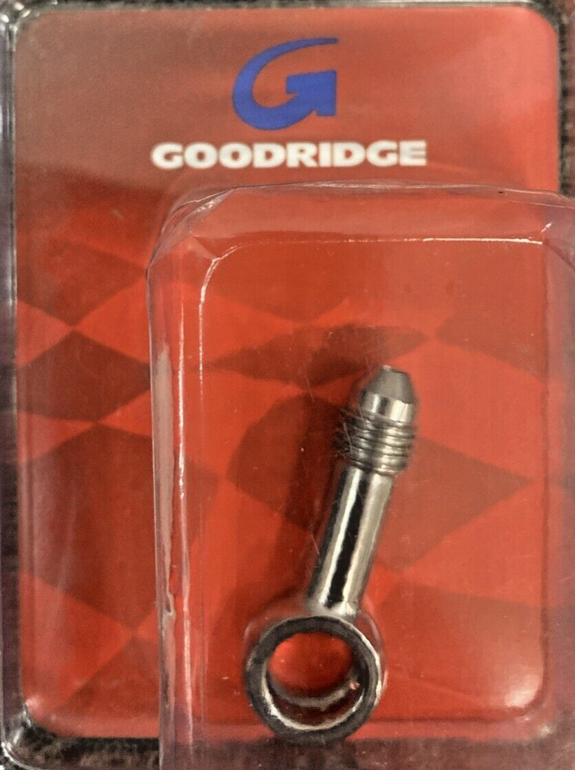 NEW GENUINE GOODRIDGE B592-03C 10MM, 3/8 STRAIGHT BANJO, STAINLESS