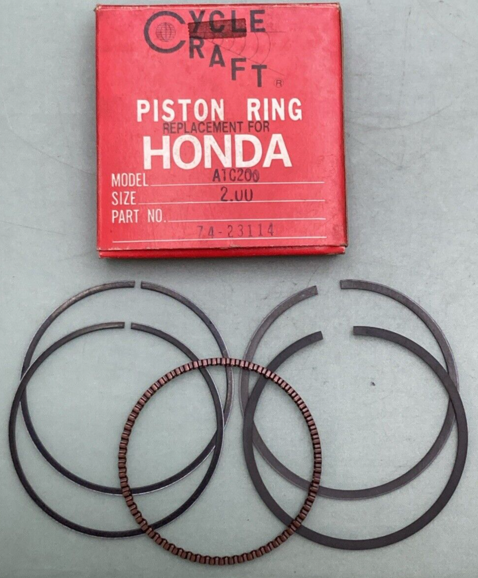 NEW GENUINE CYCLE CRAFT 74-23114 PISTON RING SET