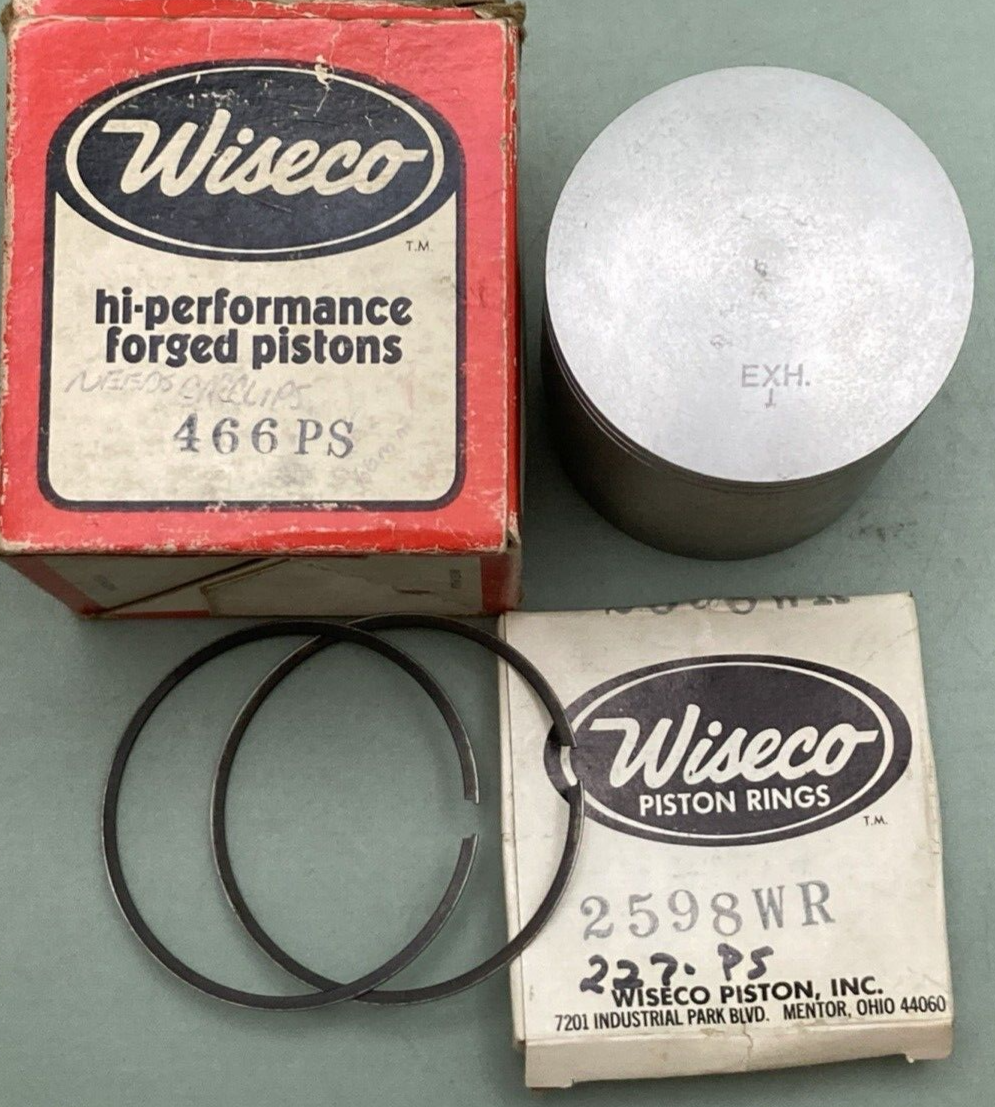 NEW GENUINE WISECO 466PS PISTON & RING SET